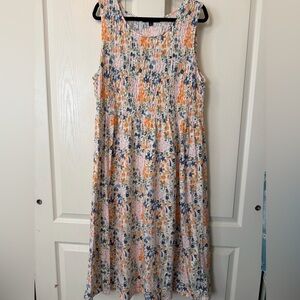 Tommy Hilfiger Spring Summer Multicolor Smocked Dress Like New